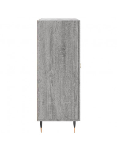 Credenza Grigio Sonoma 69,5x34x90 cm in Legno Multistrato