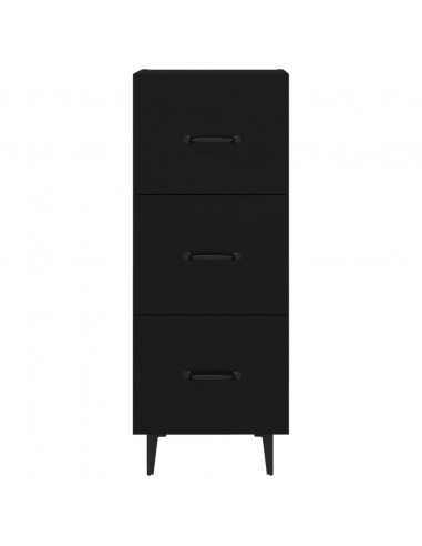 Credenza Nero 34,5x34x90 cm in Legno Multistrato