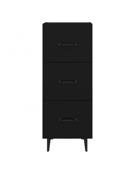 Credenza Nero 34,5x34x90 cm in Legno Multistrato