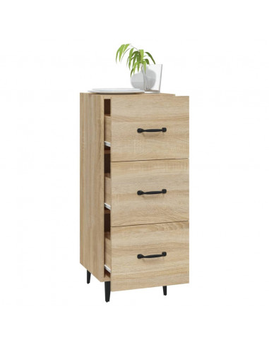 Credenza Rovere Sonoma 34,5x34x90 cm in Legno Multistrato