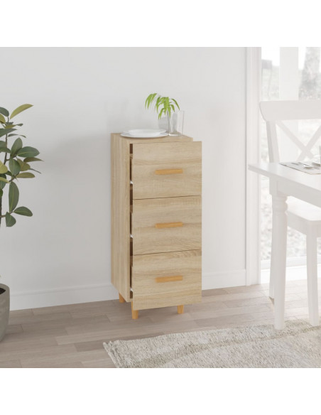 Credenza Rovere Sonoma 34,5x34x90 cm in Legno Multistrato
