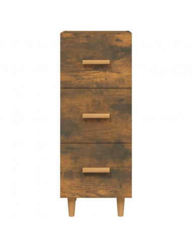 Credenza Rovere Fumo 34,5x34x90 cm in Legno Multistrato