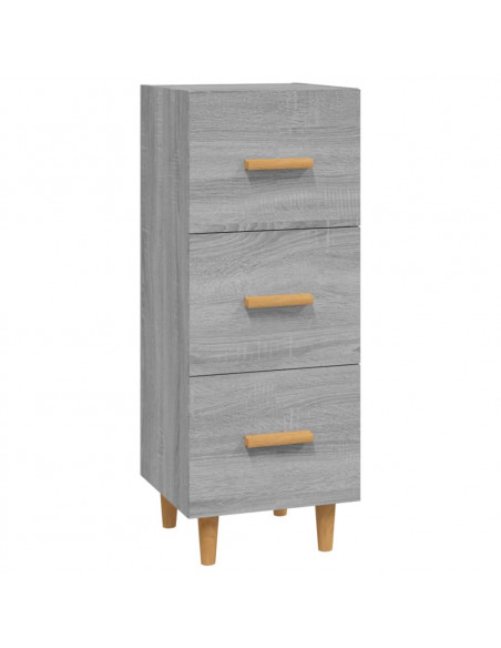 Credenza Grigio Sonoma 34,5x34x90 cm in Legno Multistrato