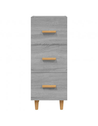 Credenza Grigio Sonoma 34,5x34x90 cm in Legno Multistrato