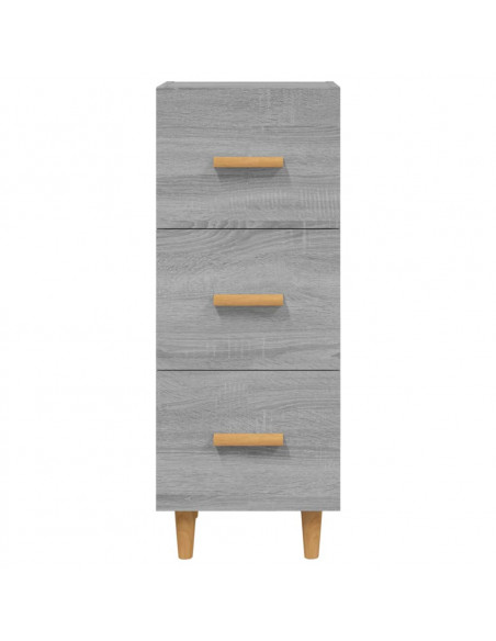 Credenza Grigio Sonoma 34,5x34x90 cm in Legno Multistrato