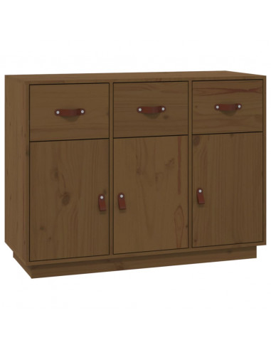 Credenza Miele 100x40x75 cm in Legno Massello di Pino