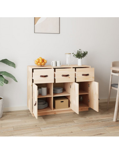Credenza 100x40x75 cm in Legno Massello di Pino
