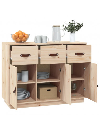 Credenza 100x40x75 cm in Legno Massello di Pino