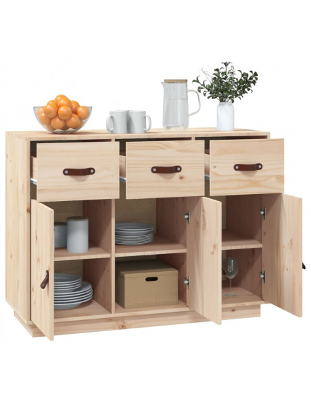 Credenza 100x40x75 cm in Legno Massello di Pino