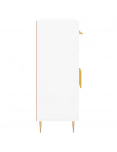 Credenza Bianca 69,5x34x90 cm in Legno Multistrato 2