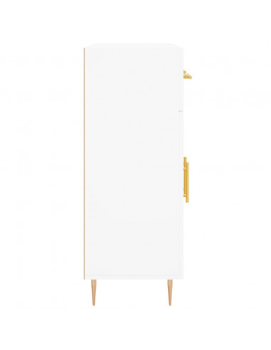 Credenza Bianca 69,5x34x90 cm in Legno Multistrato