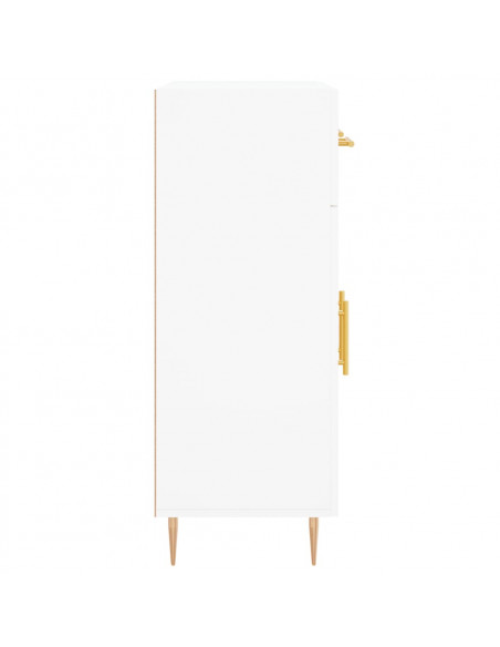 Credenza Bianca 69,5x34x90 cm in Legno Multistrato