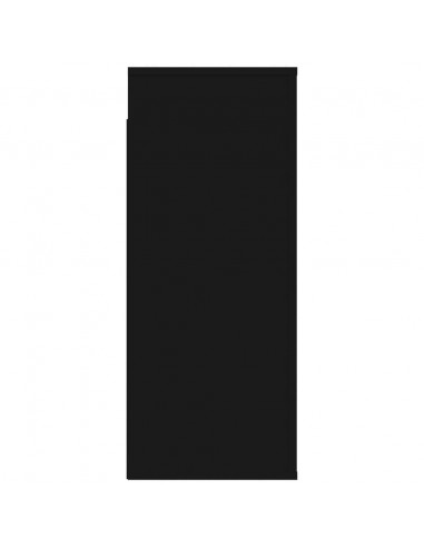 Mobile a Parete Nero 80x33x80 cm in Legno Multistrato