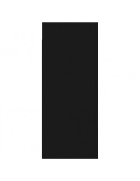 Mobile a Parete Nero 80x33x80 cm in Legno Multistrato