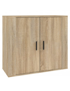 Credenza Rovere Sonoma 80x33x70 cm in Legno Multistrato 2