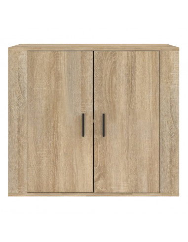 Credenza Rovere Sonoma 80x33x70 cm in Legno Multistrato