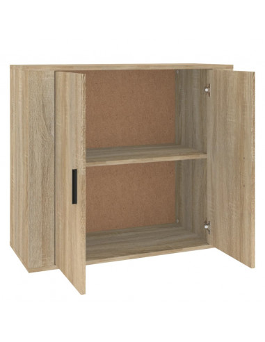 Credenza Rovere Sonoma 80x33x70 cm in Legno Multistrato