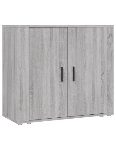 Credenza Grigio Sonoma 80x33x70 cm in Legno Multistrato