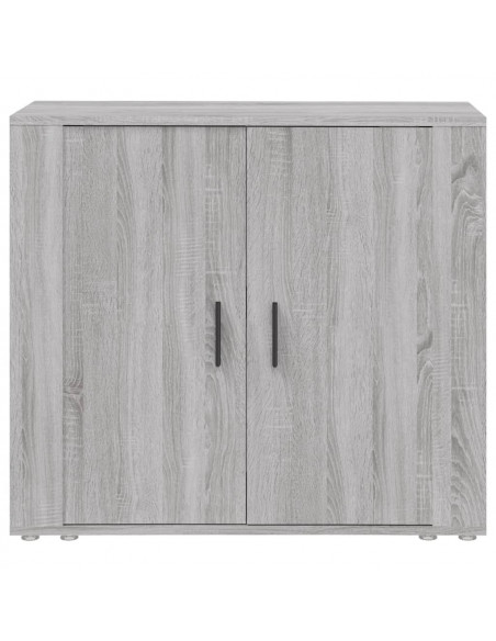 Credenza Grigio Sonoma 80x33x70 cm in Legno Multistrato