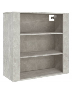 Mobile a Parete Grigio Cemento 80x33x80 cm in Legno Multistrato 2