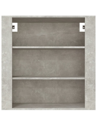 Mobile a Parete Grigio Cemento 80x33x80 cm in Legno Multistrato