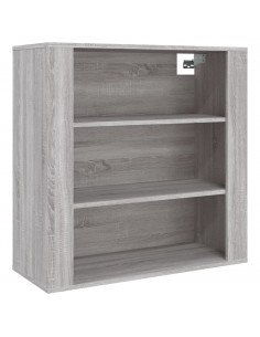 Mobile Pensile Grigio Sonoma 80x33x80 cm in Legno Multistrato 2