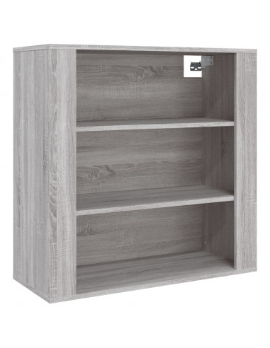 Mobile Pensile Grigio Sonoma 80x33x80 cm in Legno Multistrato