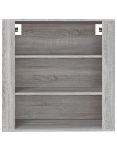 Mobile Pensile Grigio Sonoma 80x33x80 cm in Legno Multistrato