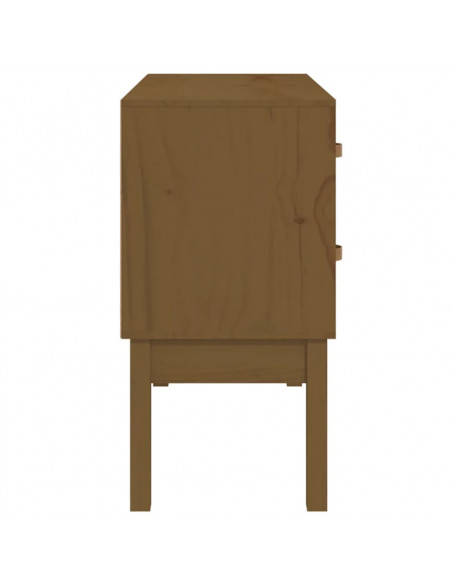 Tavolo Consolle Miele 90x40x78 cm in Legno Massello di Pino
