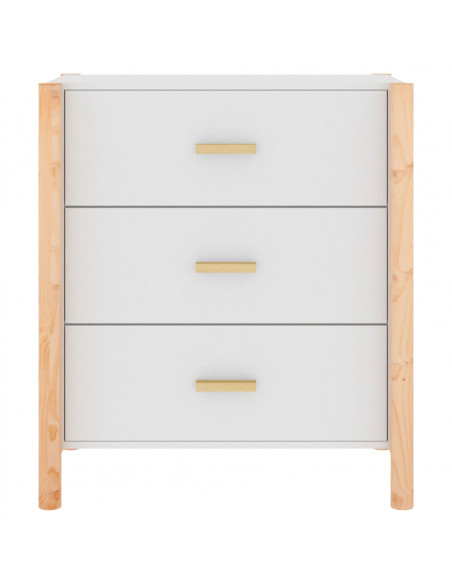 Credenza Bianca 62x38x70 cm in Legno Multistrato