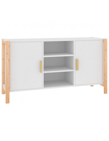 Credenza Bianca 107x38x60 cm in Legno Multistrato