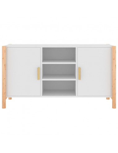 Credenza Bianca 107x38x60 cm in Legno Multistrato