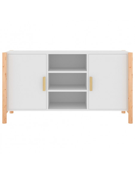 Credenza Bianca 107x38x60 cm in Legno Multistrato
