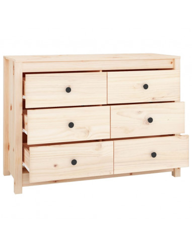 Armadietto Miele 100x40x72 cm in Legno Massello di Pino