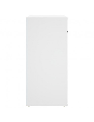 Credenza Bianca 80x33x70 cm in Legno Multistrato