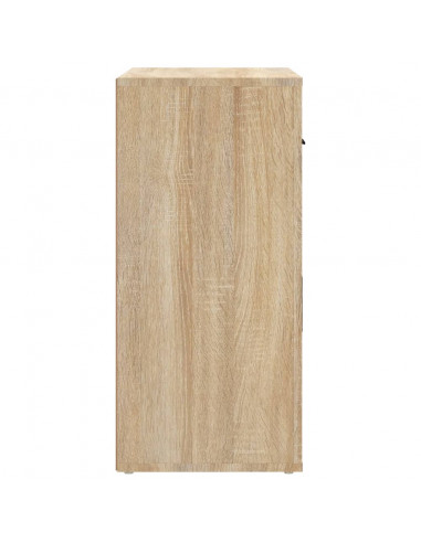 Credenza Rovere Sonoma 80x33x70 cm in Legno Multistrato