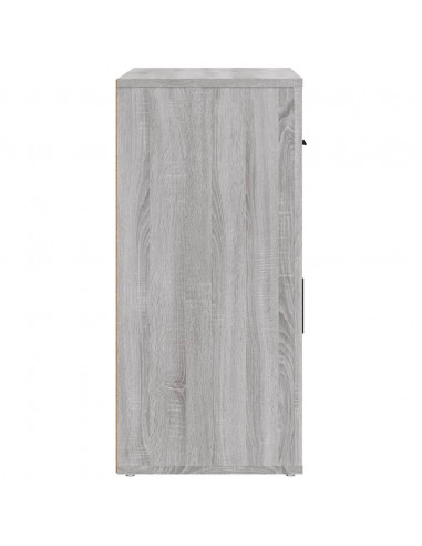 Credenza Grigio Sonoma 80x33x70 cm in Legno Multistrato