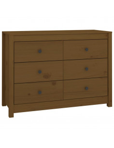 Armadietto Miele 100x40x72 cm in Legno Massello di Pino 2