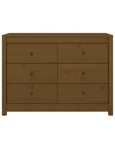 Armadietto Miele 100x40x72 cm in Legno Massello di Pino