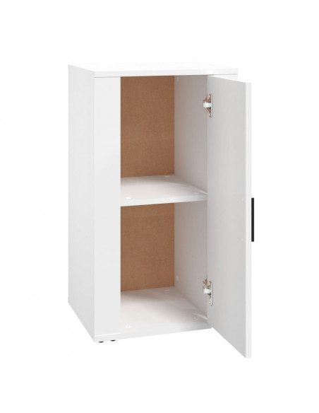 Credenza Bianca 40x33x70 cm in Legno Multistrato