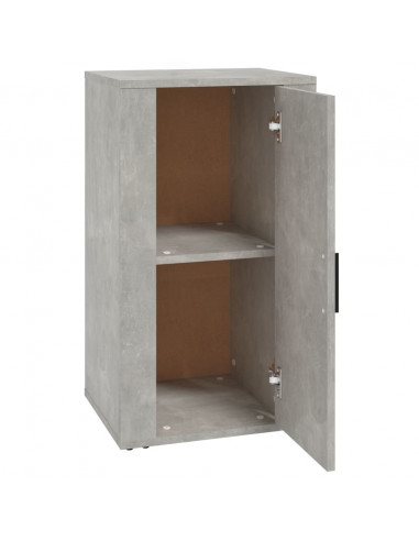 Credenza Grigio Cemento 40x33x70 cm in Legno Multistrato