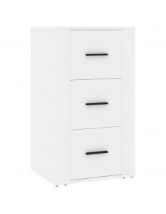 Credenza Bianca 40x33x70 cm in Legno Multistrato 2