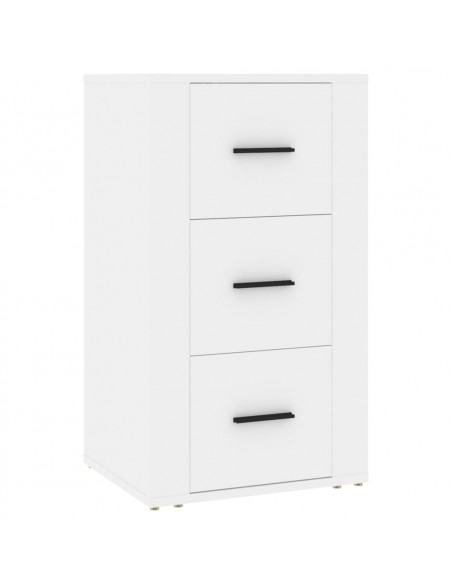 Credenza Bianca 40x33x70 cm in Legno Multistrato