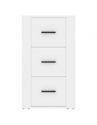 Credenza Bianca 40x33x70 cm in Legno Multistrato