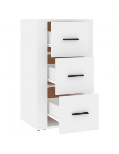 Credenza Bianca 40x33x70 cm in Legno Multistrato