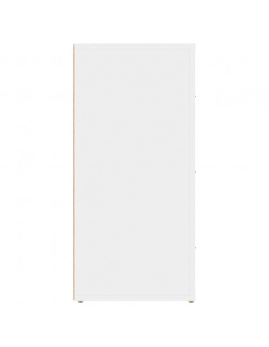Credenza Bianca 40x33x70 cm in Legno Multistrato