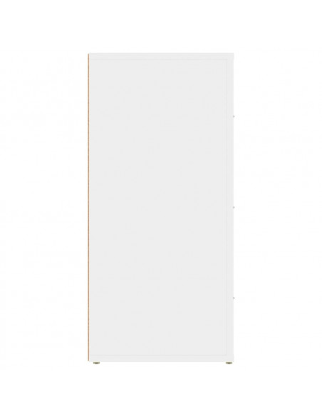 Credenza Bianca 40x33x70 cm in Legno Multistrato