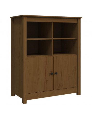 Credenza Miele 83x41,5x100 cm in Legno Massello di Pino