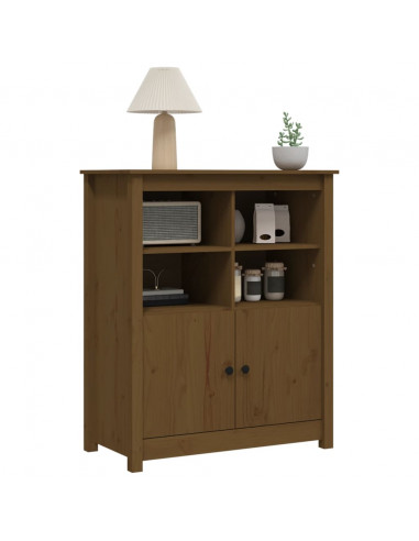 Credenza Miele 83x41,5x100 cm in Legno Massello di Pino