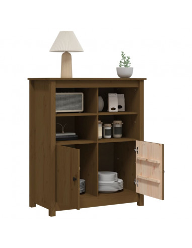 Credenza Miele 83x41,5x100 cm in Legno Massello di Pino